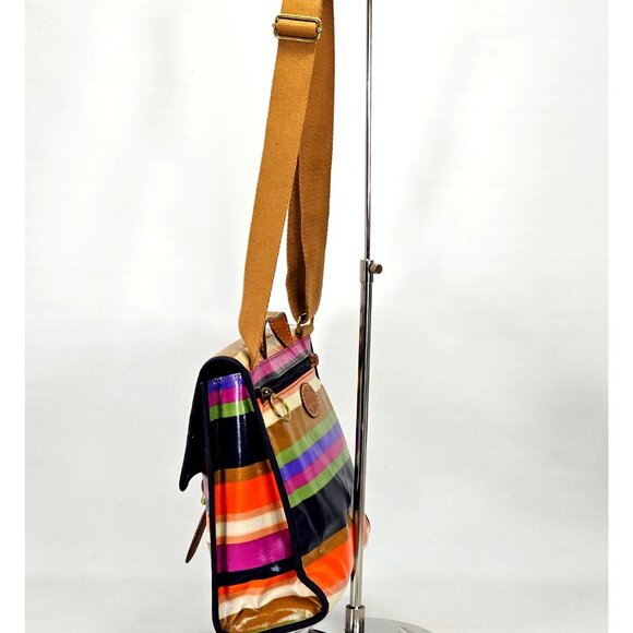 Fossil Women's Multicolored Coated Canvas Messenger Crossbody Bag Medium 1824 - Picture 4 of 16